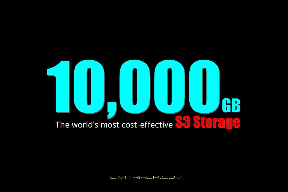 Limitrack NAS ให้คุณเก็บไฟล์ลง S3 Storage ได้มากถึง 10 TB